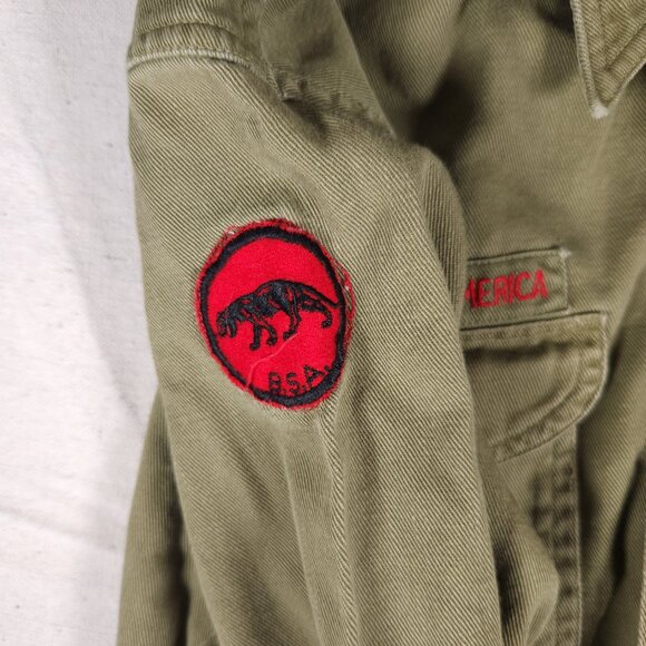 Vintage Boy Scout Uniform Shirt Two Harbors MN First Class Printing Patrol Youth - Picture 14 of 16